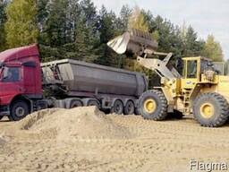 Песок строительный с доставкой по Днепру и области.